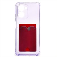 Чехол для Realme C33 силиконовый с картхолдером №2 <фиолетовый> ― OnlineBazar.su