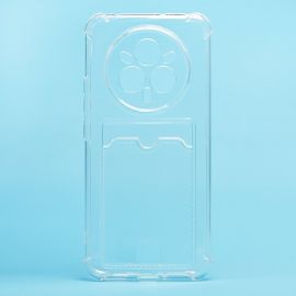 Чехол для Realme 14 Pro+ 5G силиконовый с картхолдером №2 <прозрачный>