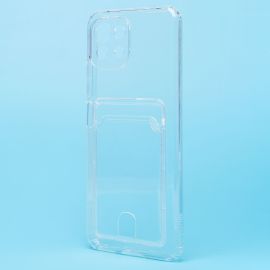 Чехол для Xiaomi Mi 11 Lite силиконовый с картхолдером №2 <прозрачный>