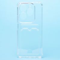 Чехол для Infinix Hot 40 Pro (X6837) силиконовый с картхолдером <прозрачный> ― OnlineBazar.su