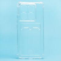 Чехол для Xiaomi 2407FPN8EG силиконовый с картхолдером <прозрачный> ― OnlineBazar.su