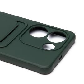 Чехол для Tecno Camon 20 Pro (CK7n) силиконовый с картхолдером №4 <зеленый>