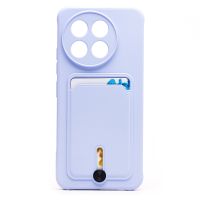 Чехол для Tecno Spark 30 Pro (KL7) силиконовый с картхолдером №4 <светло-фиолетовый> ― OnlineBazar.su