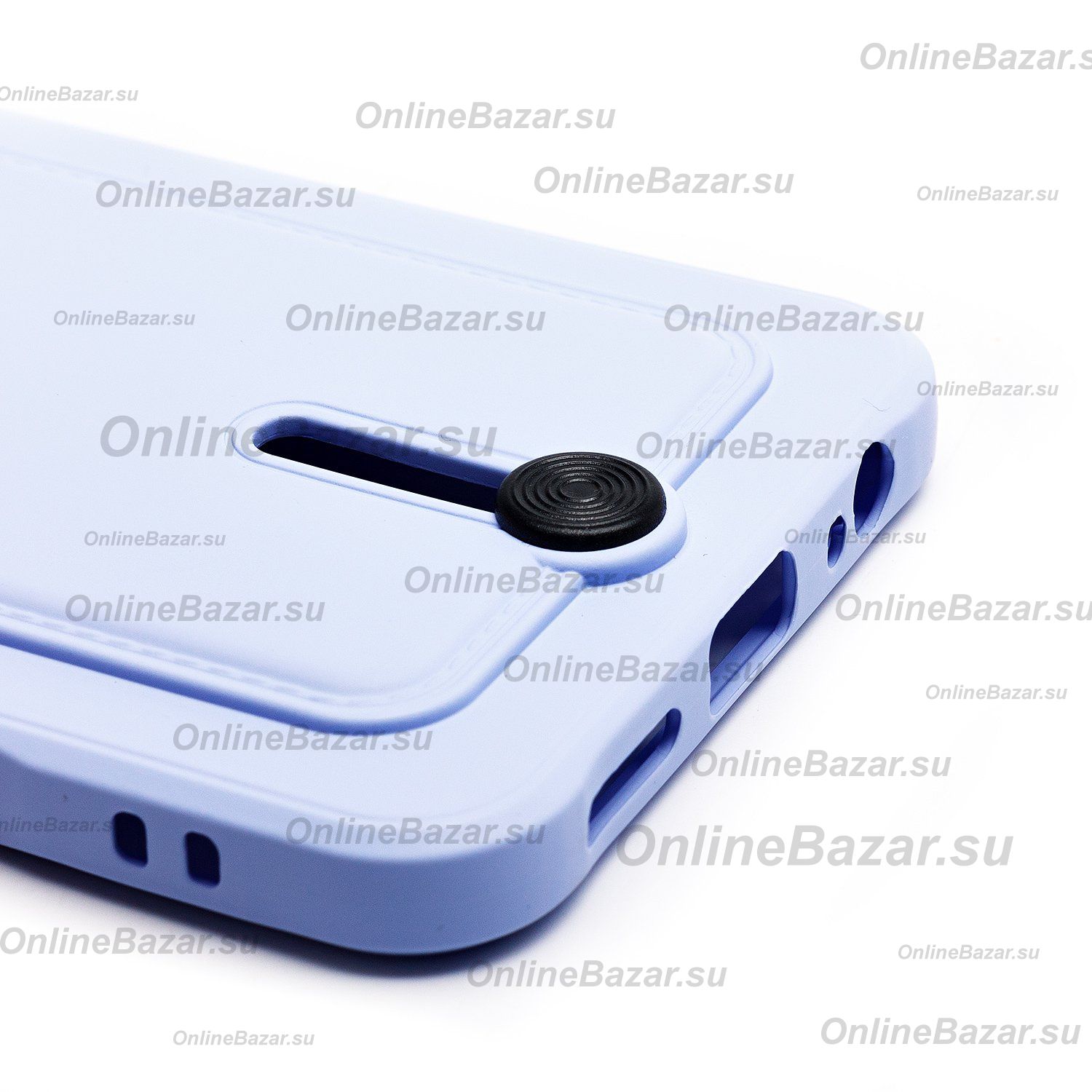 Чехол для Tecno Spark 30 Pro (KL7) силиконовый с картхолдером №4 <светло-фиолетовый> ― OnlineBazar.su