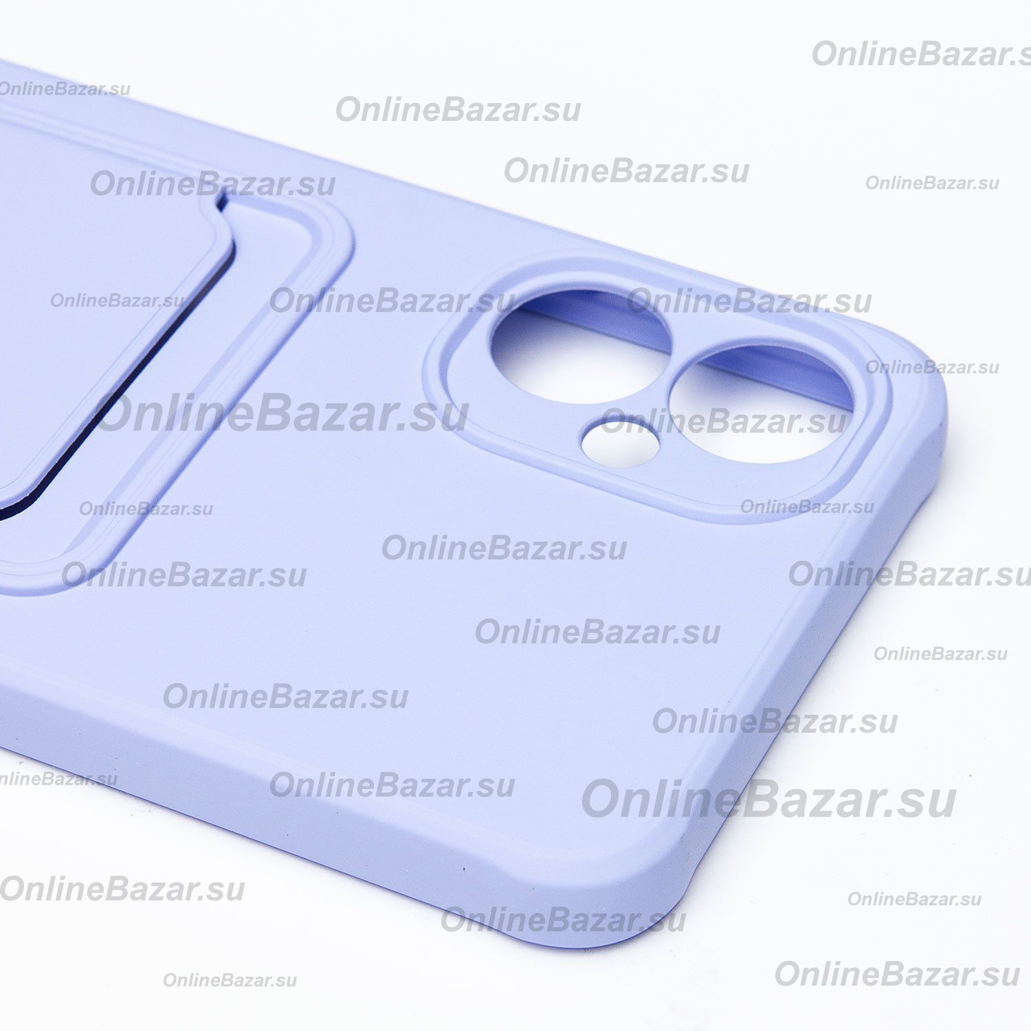 Чехол для Tecno Spark 9 Pro (KH7n) силиконовый с картхолдером №4 <фиолетовый> ― OnlineBazar.su