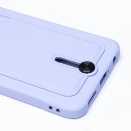 Чехол для Tecno Spark 9 Pro (KH7n) силиконовый с картхолдером №4 <фиолетовый>