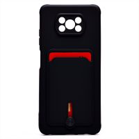 Чехол для Xiaomi M2102J20SG силиконовый с картхолдером №4 <черный> ― OnlineBazar.su