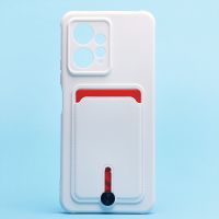Чехол для Xiaomi 23021RAA2Y силиконовый с картхолдером №4 <белый> ― OnlineBazar.su