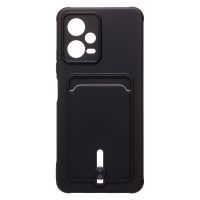 Чехол для Xiaomi Poco X5 5G силиконовый с картхолдером №4 <черный> ― OnlineBazar.su