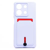 Чехол для Xiaomi Redmi Note 13 5G силиконовый с картхолдером №4 <светло-фиолетовый> ― OnlineBazar.su