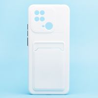 Чехол для Xiaomi Redmi 10C силиконовый с картхолдером №6 <белый> ― OnlineBazar.su