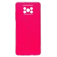 Чехол для Xiaomi M2102J20SG силиконовый с блестками №3 <розовый> ― OnlineBazar.su