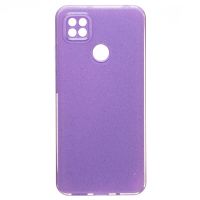 Чехол для Xiaomi M2006C3MG силиконовый с блестками №3 <светло-фиолетовый> ― OnlineBazar.su