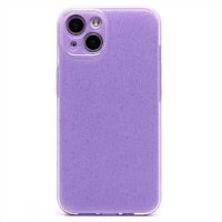 Чехол для Apple iPhone 13 силиконовый с блестками №3 <светло-фиолетовый> ― OnlineBazar.su