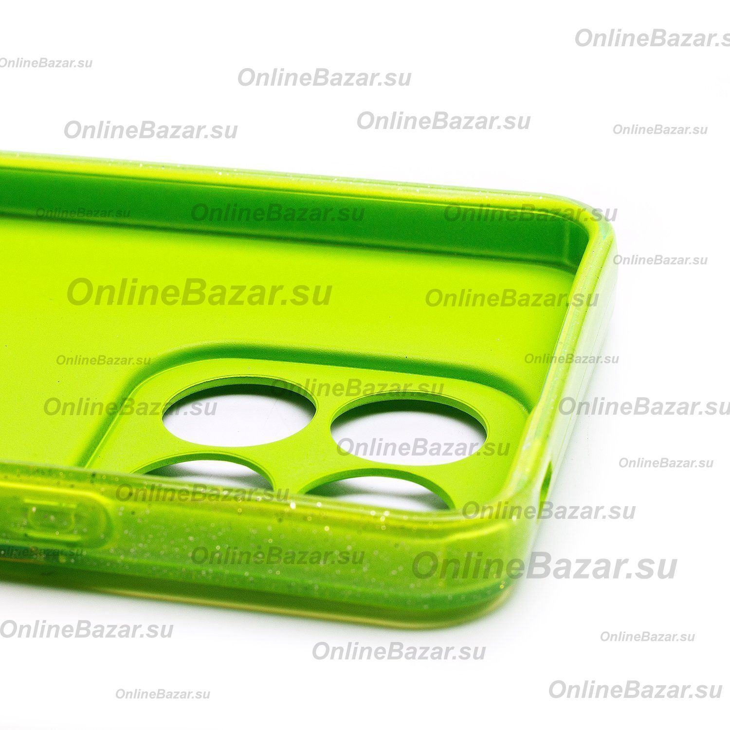 Чехол для Honor X8a (CRT-LX1) силиконовый с блестками №3 <светло-зеленый> ― OnlineBazar.su