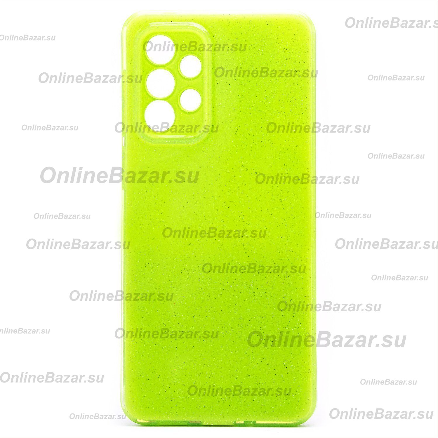 Чехол для Samsung SM-A336B (Galaxy A33 5G) силиконовый с блестками №3 <светло-зеленый> ― OnlineBazar.su