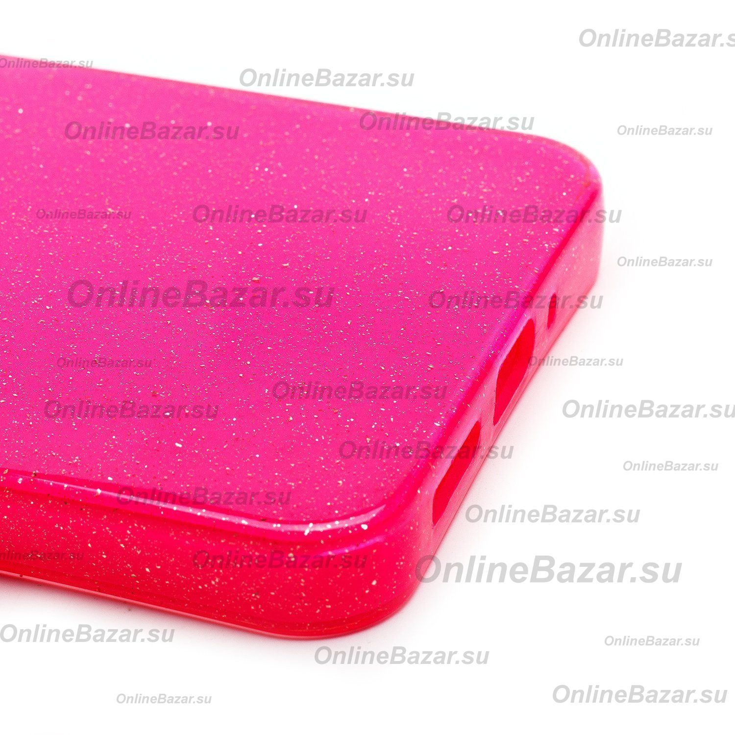 Чехол для Xiaomi Poco C75 силиконовый с блестками №3 <розовый> ― OnlineBazar.su