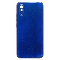 Чехол для Xiaomi M2006C3LC силиконовый с блестками №3 <синий> ― OnlineBazar.su