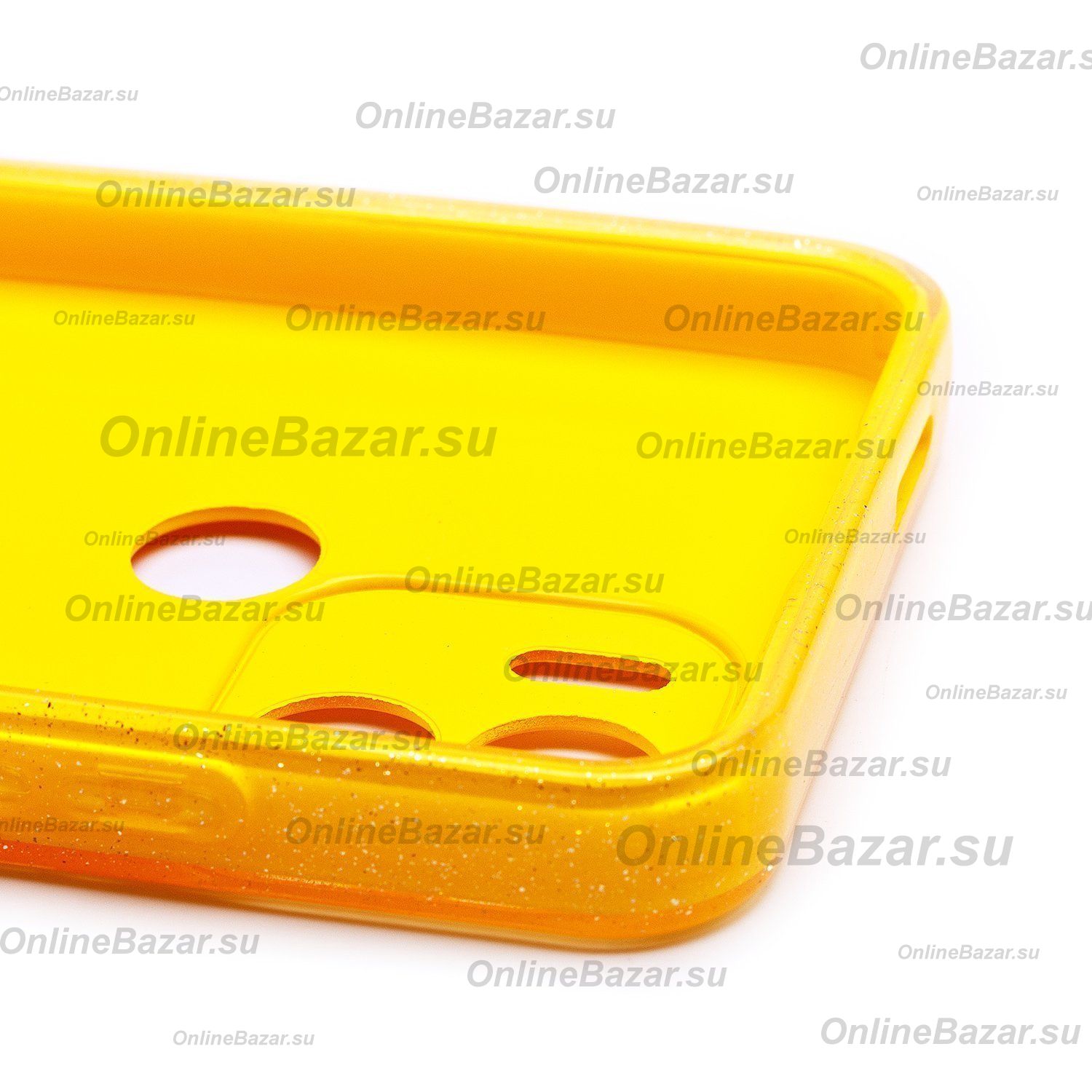 Чехол для Xiaomi 220733SG силиконовый с блестками №3 <желтый> ― OnlineBazar.su