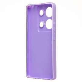 Чехол для Xiaomi Redmi Note 13 Pro силиконовый с блестками №3 <светло-фиолетовый>