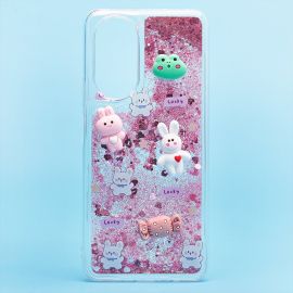 Чехол для Huawei Honor X7 силиконовый 3D игрушки <розовый>
