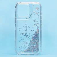 Чехол для Apple iPhone 15 Pro Max силиконовый с блестками №4 <серебристый> ― OnlineBazar.su