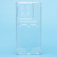 Чехол для Xiaomi 14 силиконовый с картхолдером №7 <прозрачный> ― OnlineBazar.su