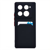 Чехол для Infinix Note 40 Pro (X6850) силиконовый с картхолдером №9 <черный> ― OnlineBazar.su