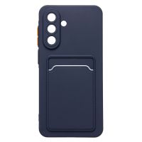 Чехол для Samsung SM-A566B (Galaxy A56 5G) силиконовый с картхолдером №9 <темно-синий> ― OnlineBazar.su