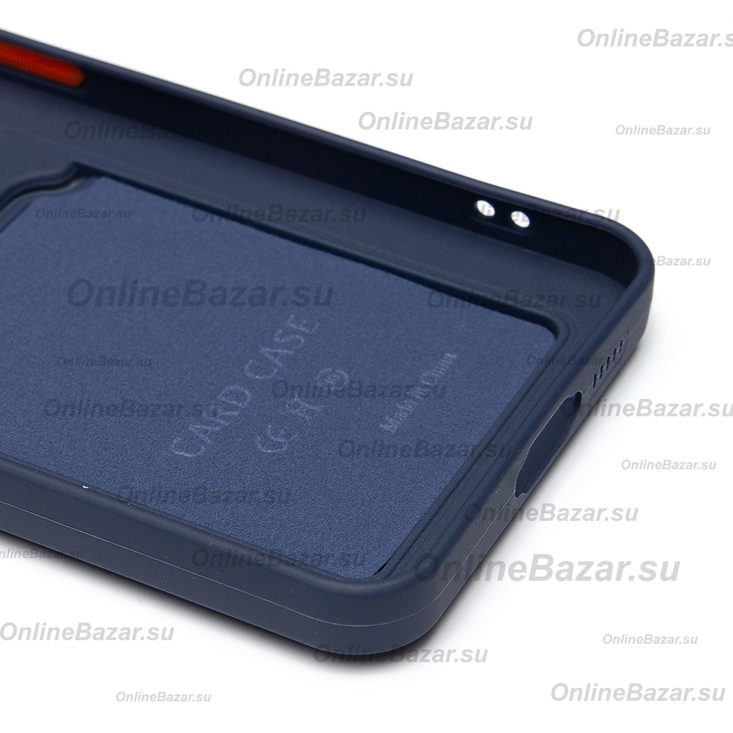 Чехол для Samsung SM-S721B (Galaxy S24 FE) силиконовый с картхолдером №9 <темно-синий> ― OnlineBazar.su
