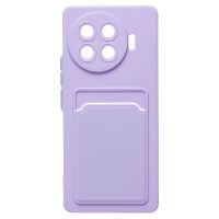 Чехол для Tecno Spark 20 Pro+ (KJ7) силиконовый с картхолдером №9 <светло-фиолетовый> ― OnlineBazar.su