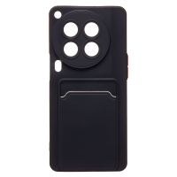 Чехол для Tecno Camon 30 Premier 5G (CL9) силиконовый с картхолдером №9 <черный> ― OnlineBazar.su