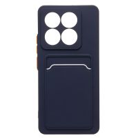 Чехол для Xiaomi 14T силиконовый с картхолдером №9 <темно-синий> ― OnlineBazar.su