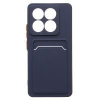 Чехол для Xiaomi 2407FPN8EG силиконовый с картхолдером №9 <темно-синий> ― OnlineBazar.su