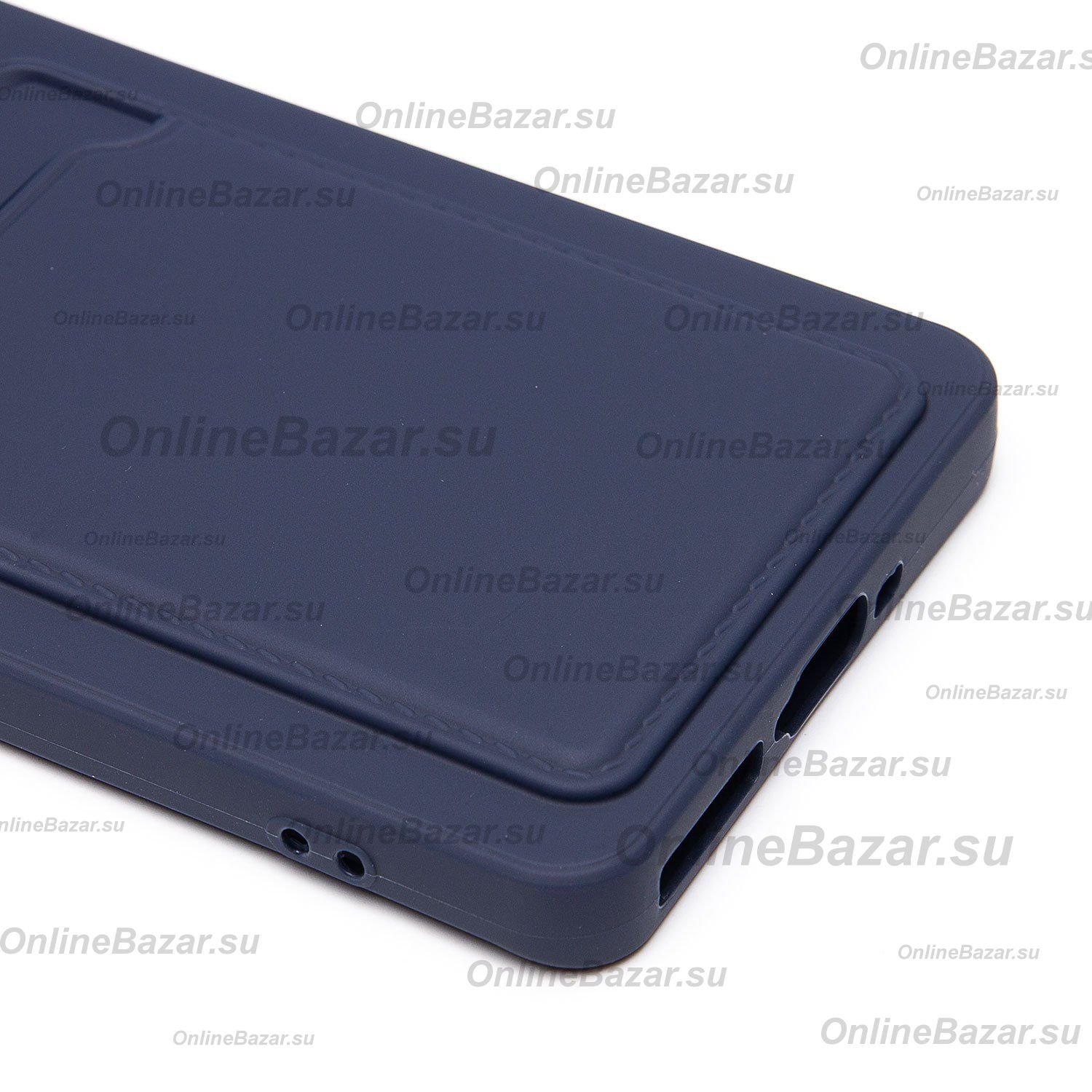 Чехол для Xiaomi 24095PCADG силиконовый с картхолдером №9 <темно-синий> ― OnlineBazar.su