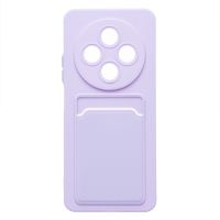 Чехол для Xiaomi Redmi 14C силиконовый с картхолдером №9 <светло-фиолетовый> ― OnlineBazar.su