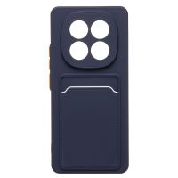 Чехол для Xiaomi Redmi Note 14 Pro+ силиконовый с картхолдером №9 <темно-синий> ― OnlineBazar.su