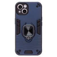 Чехол для Apple iPhone 13 силиконовый противоударный с кольцом <синий> ― OnlineBazar.su
