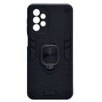 Чехол для Samsung SM-A235F (Galaxy A23) силиконовый противоударный с кольцом <черный> ― OnlineBazar.su