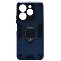 Чехол для Tecno Spark 10 Pro (KI7) силиконовый противоударный с кольцом <синий> ― OnlineBazar.su