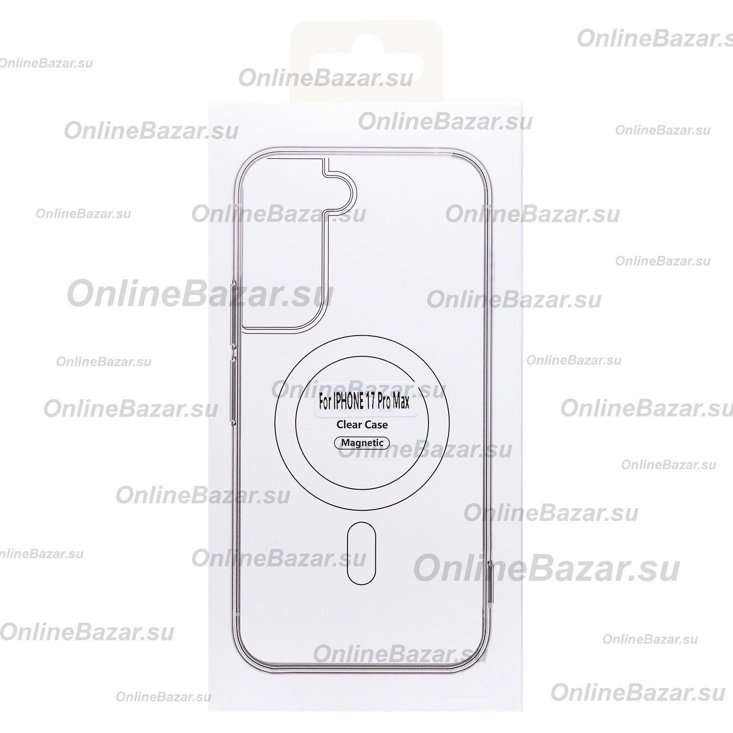 Чехол для Apple iPhone 17 Pro Max пластиковый MagSafe <черный> ― OnlineBazar.su