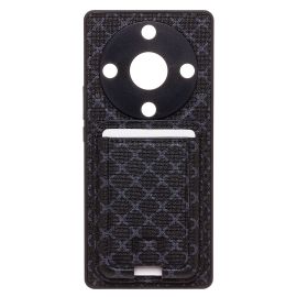 Чехол для Huawei Honor X9a силиконовый с картхолдером №8 <черный>