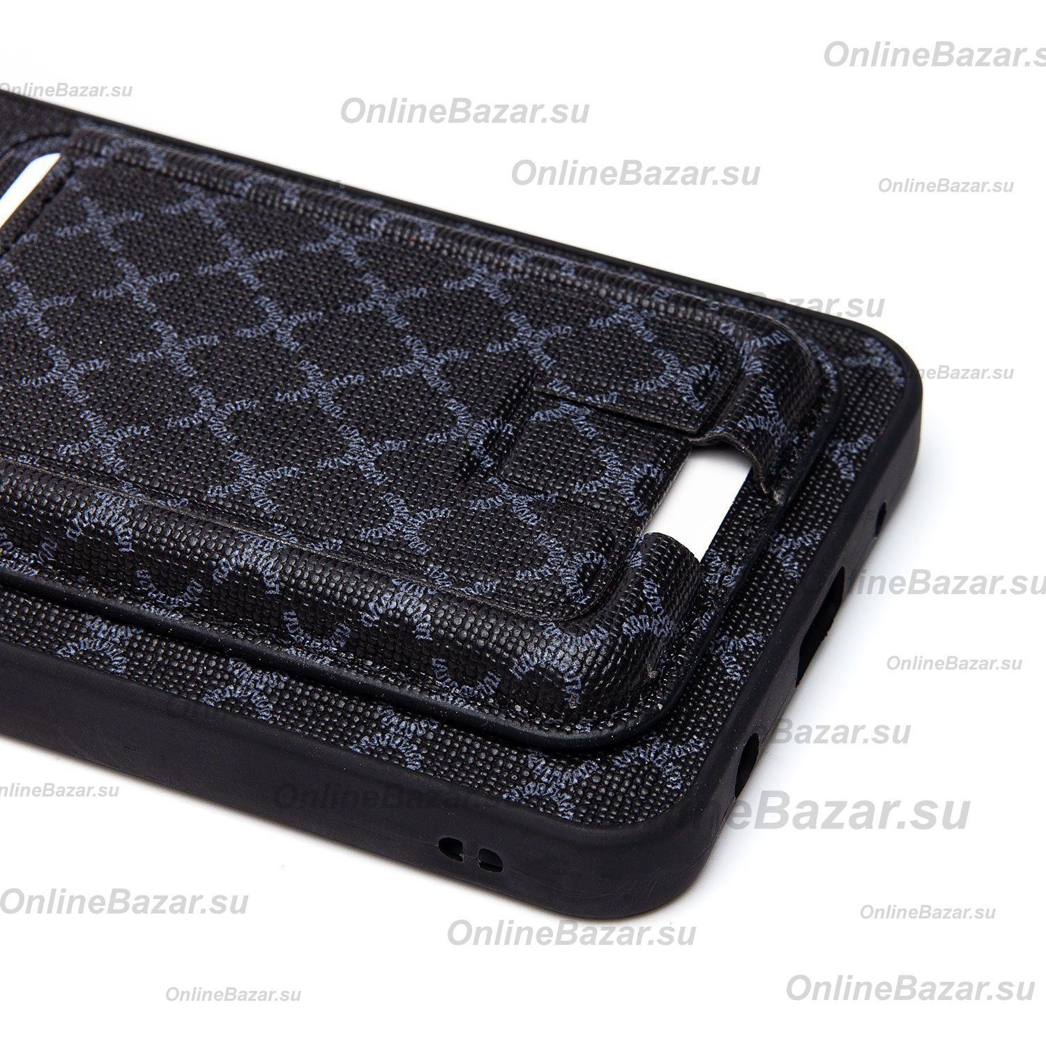 Чехол для Xiaomi Redmi A2+ силиконовый с картхолдером №8 <черный> ― OnlineBazar.su