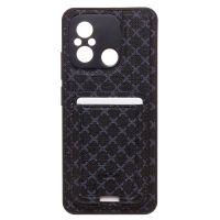 Чехол для Xiaomi 22120RN86G силиконовый с картхолдером №8 <черный> ― OnlineBazar.su