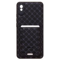 Чехол для Xiaomi Redmi 9A силиконовый с картхолдером №8 <черный> ― OnlineBazar.su