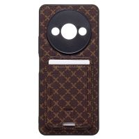 Чехол для Xiaomi Redmi A3 силиконовый с картхолдером №8 <коричневый> ― OnlineBazar.su