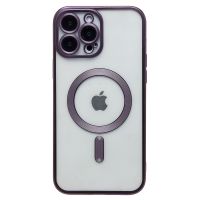 Чехол для Apple iPhone 13 Pro Max силиконовый MagSafe №7 <темно-фиолетовый> ― OnlineBazar.su