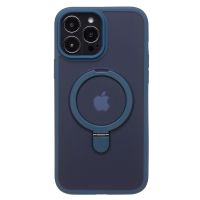 Чехол для Apple iPhone 13 Pro Max силиконовый MagSafe с подставкой <синий> ― OnlineBazar.su