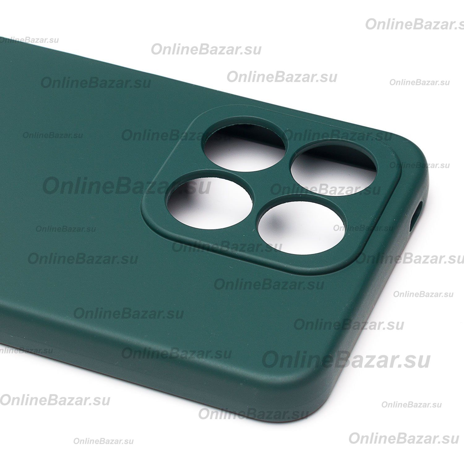 Чехол для Honor X8a (CRT-LX1) силиконовый Soft Touch 4 <темно-зеленый> ― OnlineBazar.su