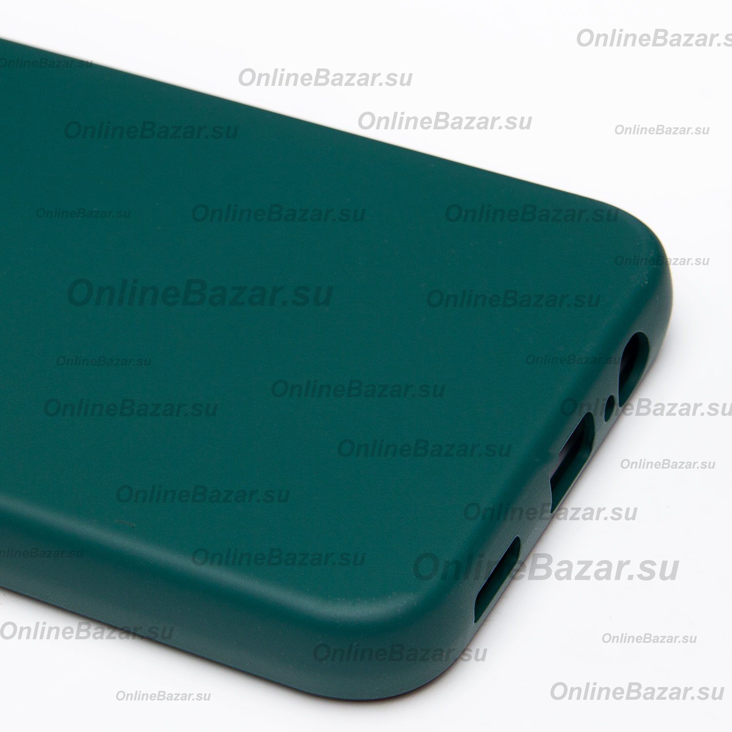 Чехол для Samsung SM-A145F (Galaxy A14) силиконовый Soft Touch 4 <темно-зеленый> ― OnlineBazar.su